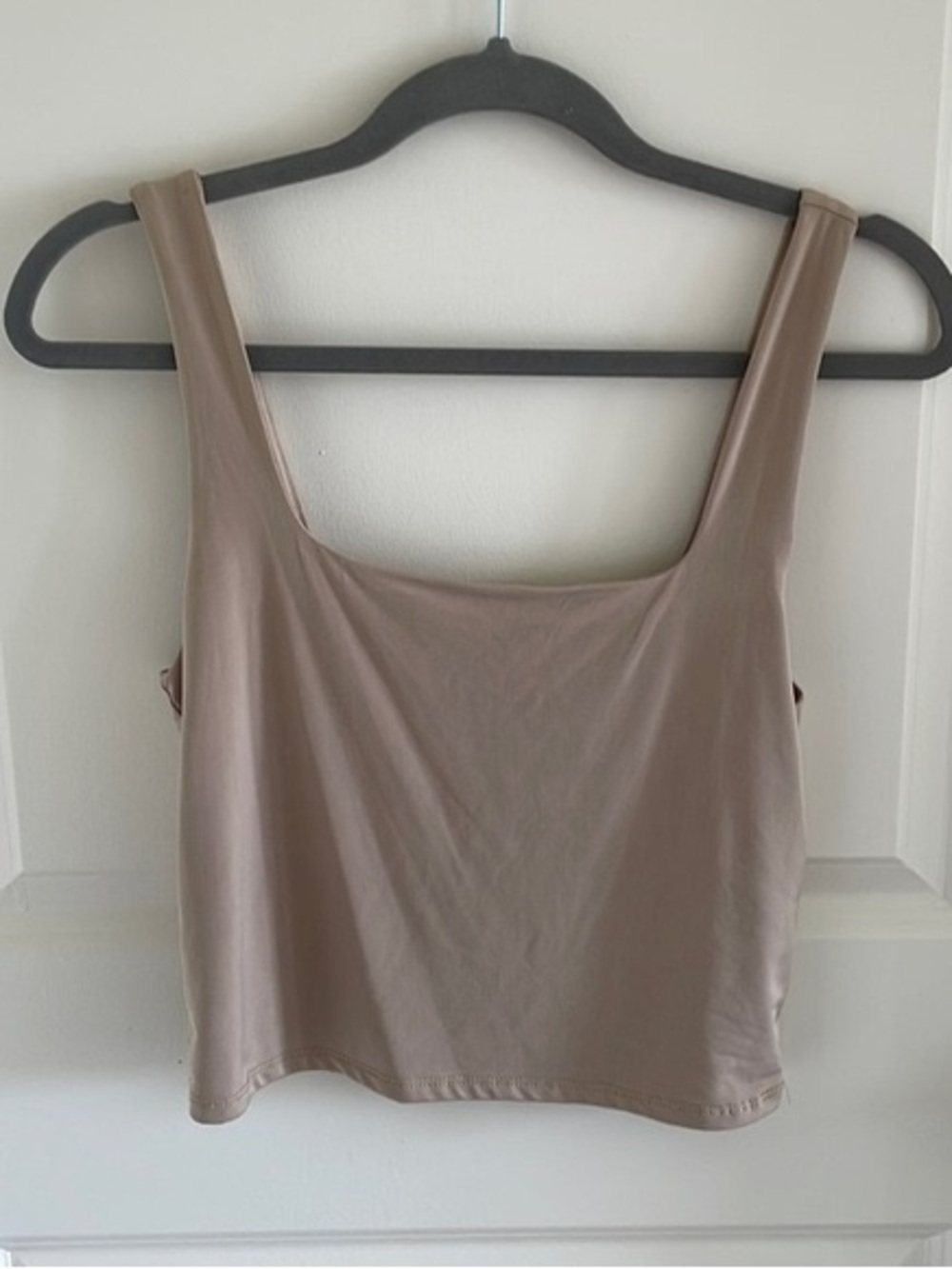 Women’s Square Neck Tank Top - Taupe